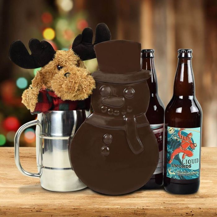 Custom Christmas Beer Gift Baskets USA