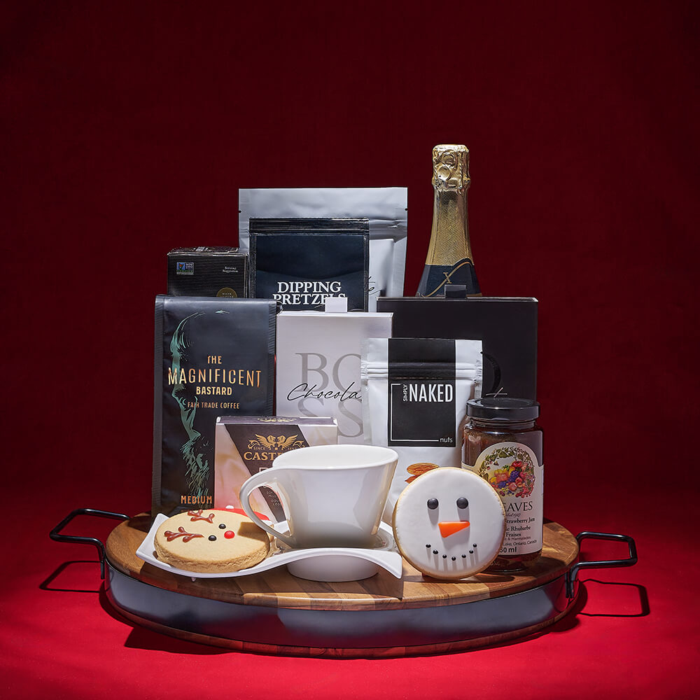 Sparkling Wine Board Set – how the gift is presented