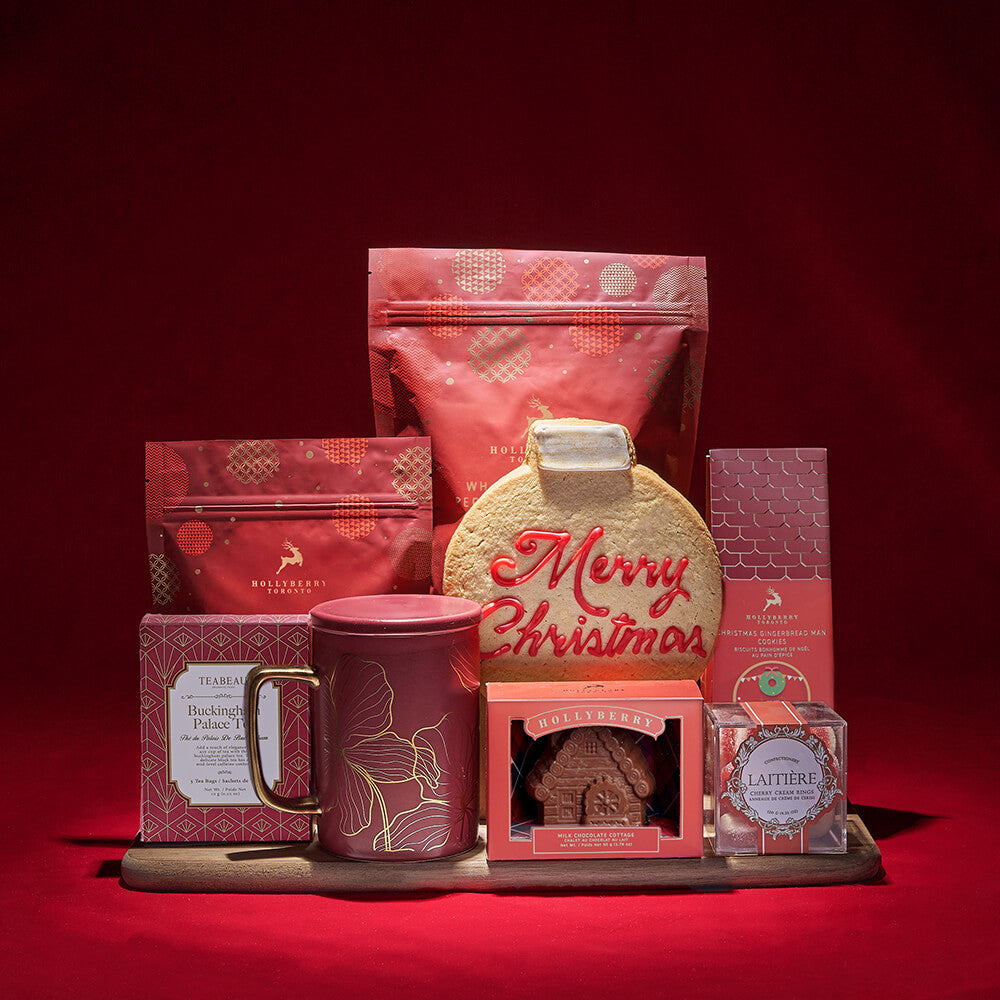 Christmas Chocolate and Cookies Gift Box – how the gift is presented