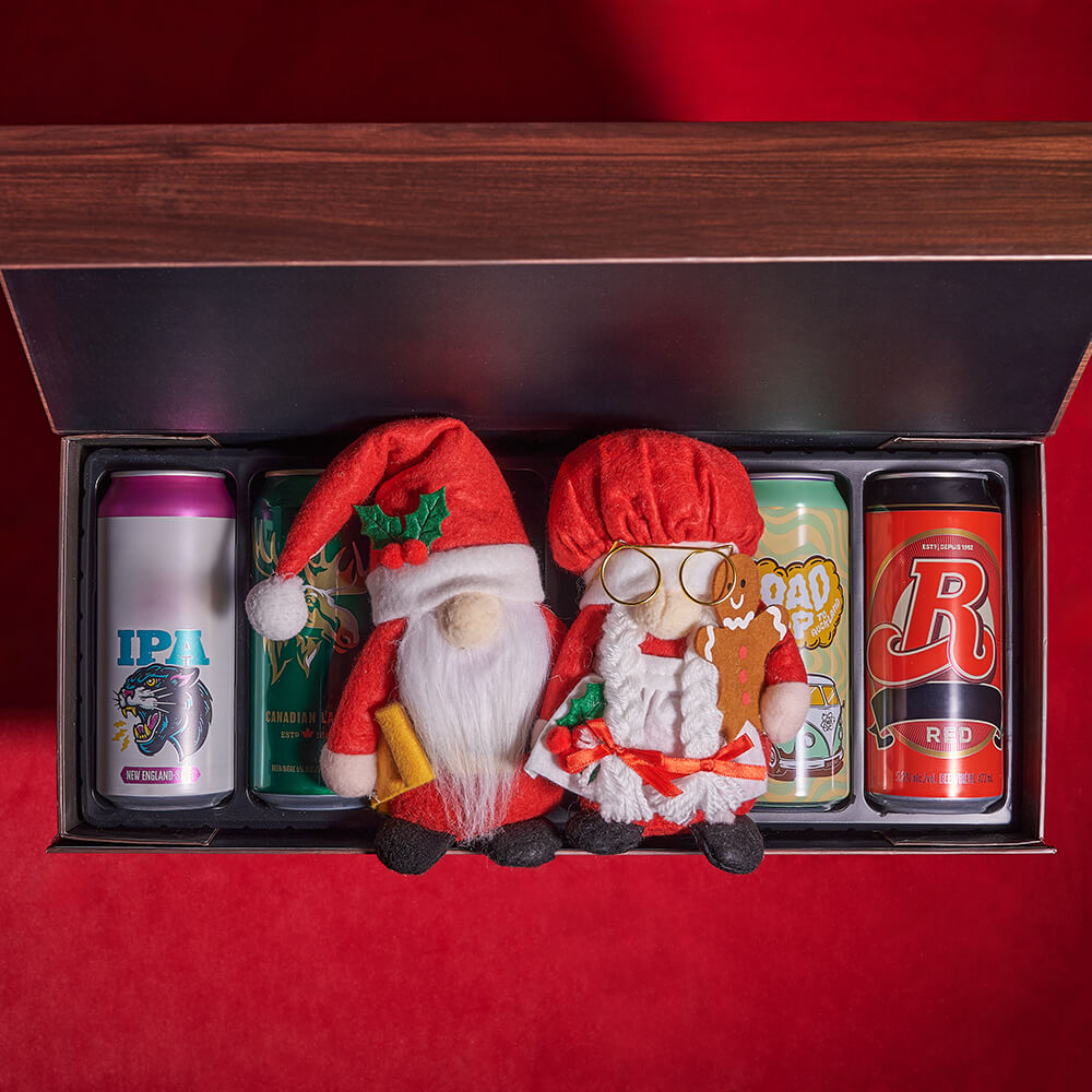 Christmas Craft Beer Box with Plush – how the gift is presented