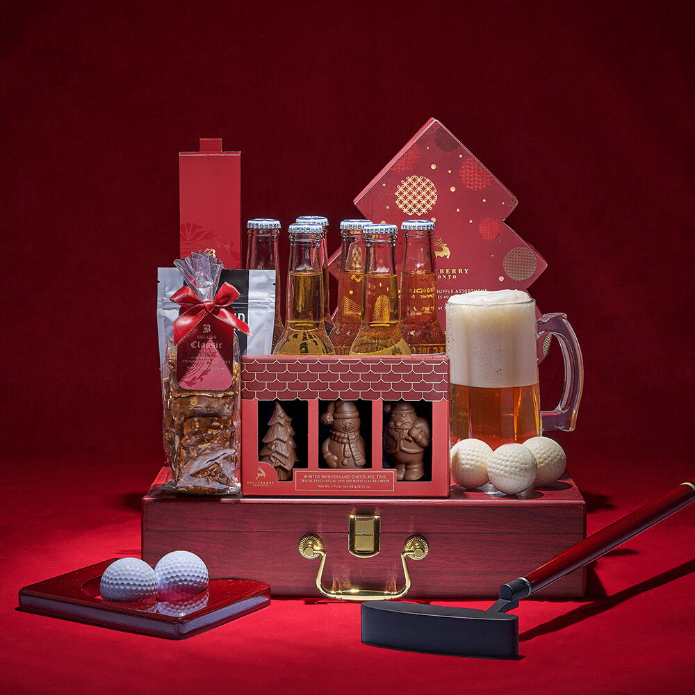 Ho Ho Ho Golf & Craft Beer Gift – how the gift is presented