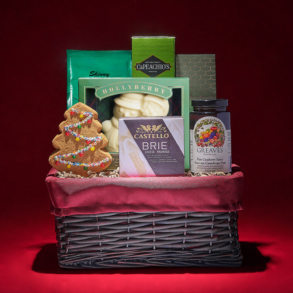 Christmas Party Treat Basket – how the gift is presented