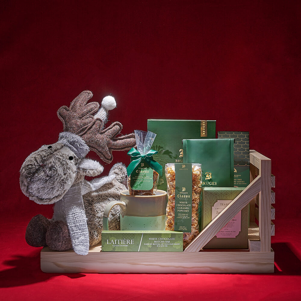 Snowball Fight Gift Sled, coffee gift, coffee, tea gift, tea, cookie gift, cookie, chocolate gift, chocolate, christmas gift, christmas