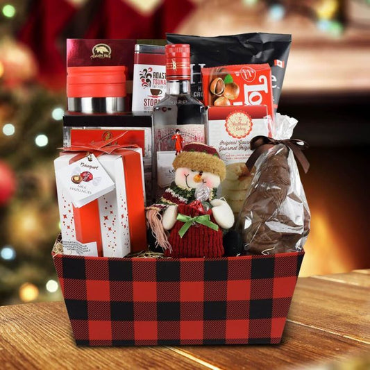 The Christmas Morning Gift Basket With Gin
