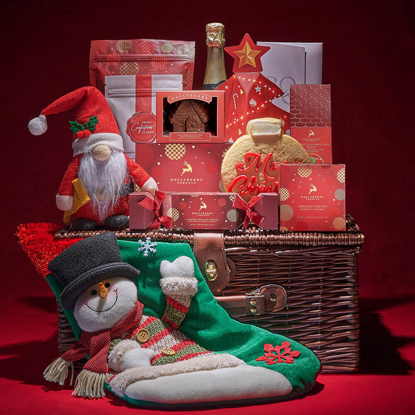 Bubbly Christmas Celebration Gift Basket