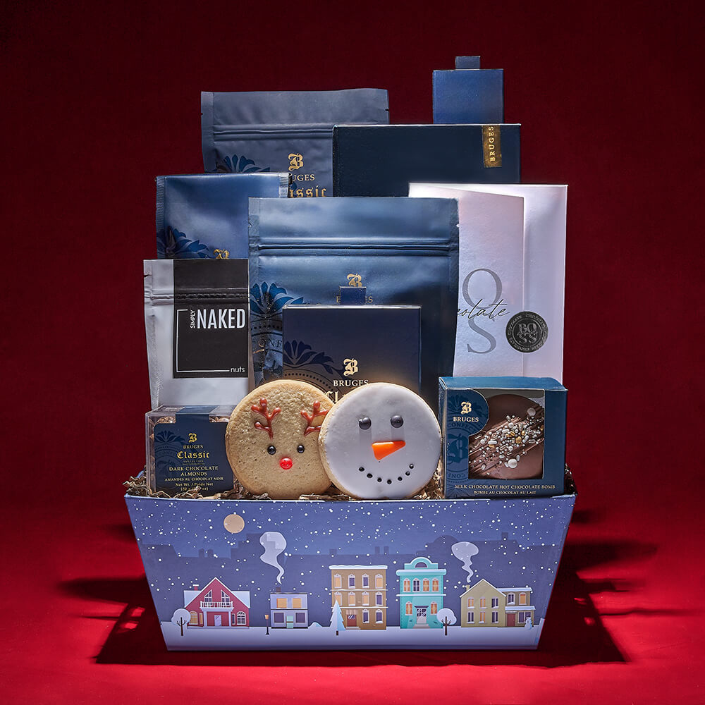 Christmas Village Gift Tray – how the gift is presented