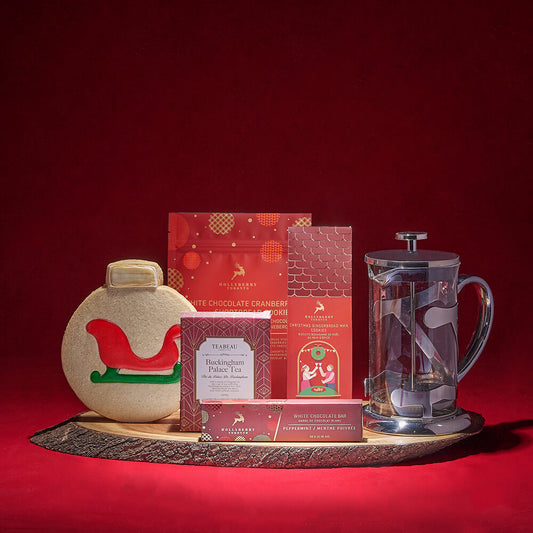 Christmastide Tea Gift Board, christmas gift, christmas, tea gift, tea, chocolate gift, chocolate, cookie gift, cookie