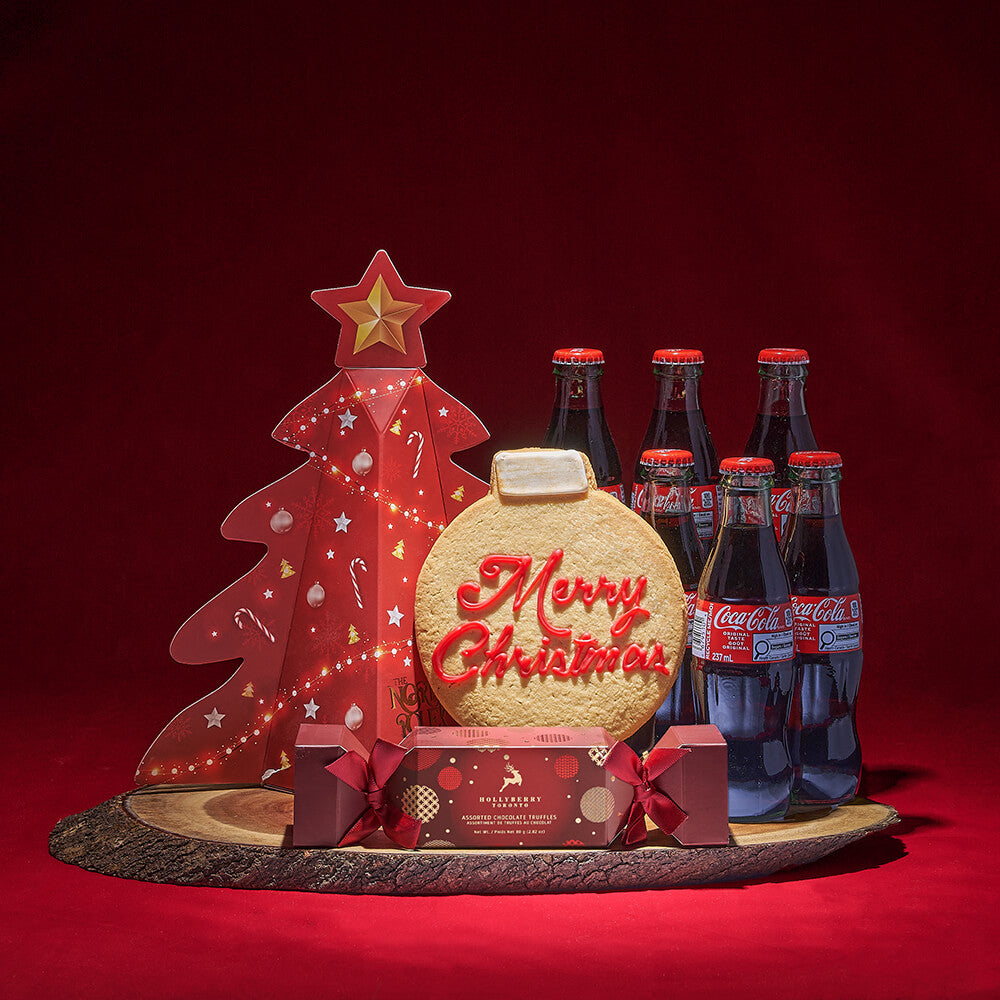 Chocolate and Truffle Holiday Gift Box – how the gift is presented