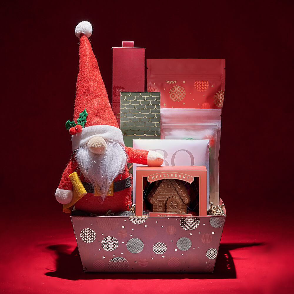 Father Christmas Treats Basket, christmas gift, christmas, chocolate gift, chocolate, cookie gift, cookie