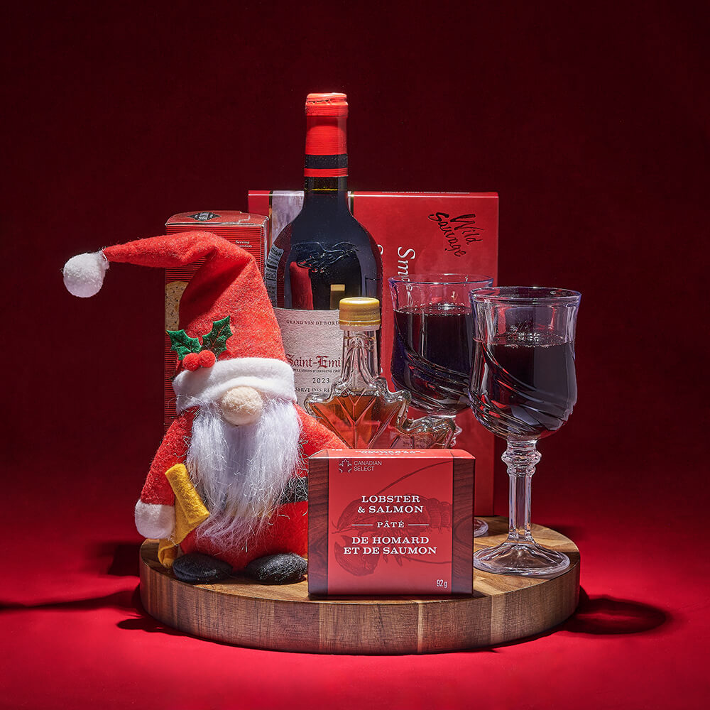 Festive Seafood Gift Board – how the gift is presented