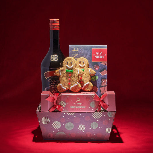 Good Tidings Liquor Gift Set, chocolate gift, chocolate, liquor gift, liquor, cookie gift, cookie, christmas gift, christmas, holiday gift, holiday