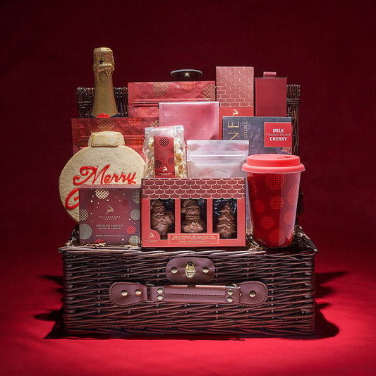 Have Yourself a Merry Christmas Gift Basket, christmas gift, christmas, holiday gift, holiday, champagne gift, champagne, sparkling wine gift, sparkling wine