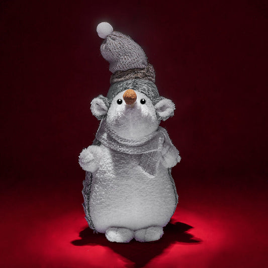 Holiday Sitting Hedgehog, plush gift, plush, decoration gift, decoration, christmas gift, christmas