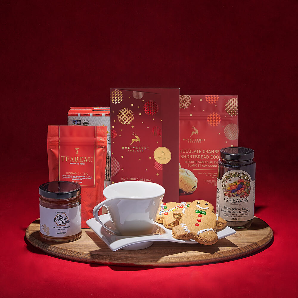 Christmas Artisan Cookies Gift Set – how the gift is presented