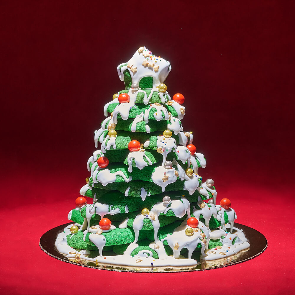 O Christmas Tree Cookie Tower, christmas gift, christmas, cookie gift, cookie, holiday gift, holiday
