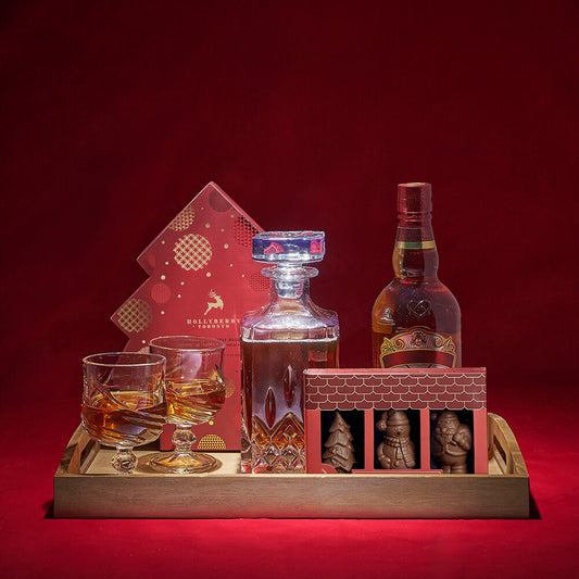 Peace on Earth Liquor Gift Tray, liquor gift, liquor, christmas gift, chirstmas, chocolate gift, chocolate, decanter gift, decanter, holiday gift, holiday