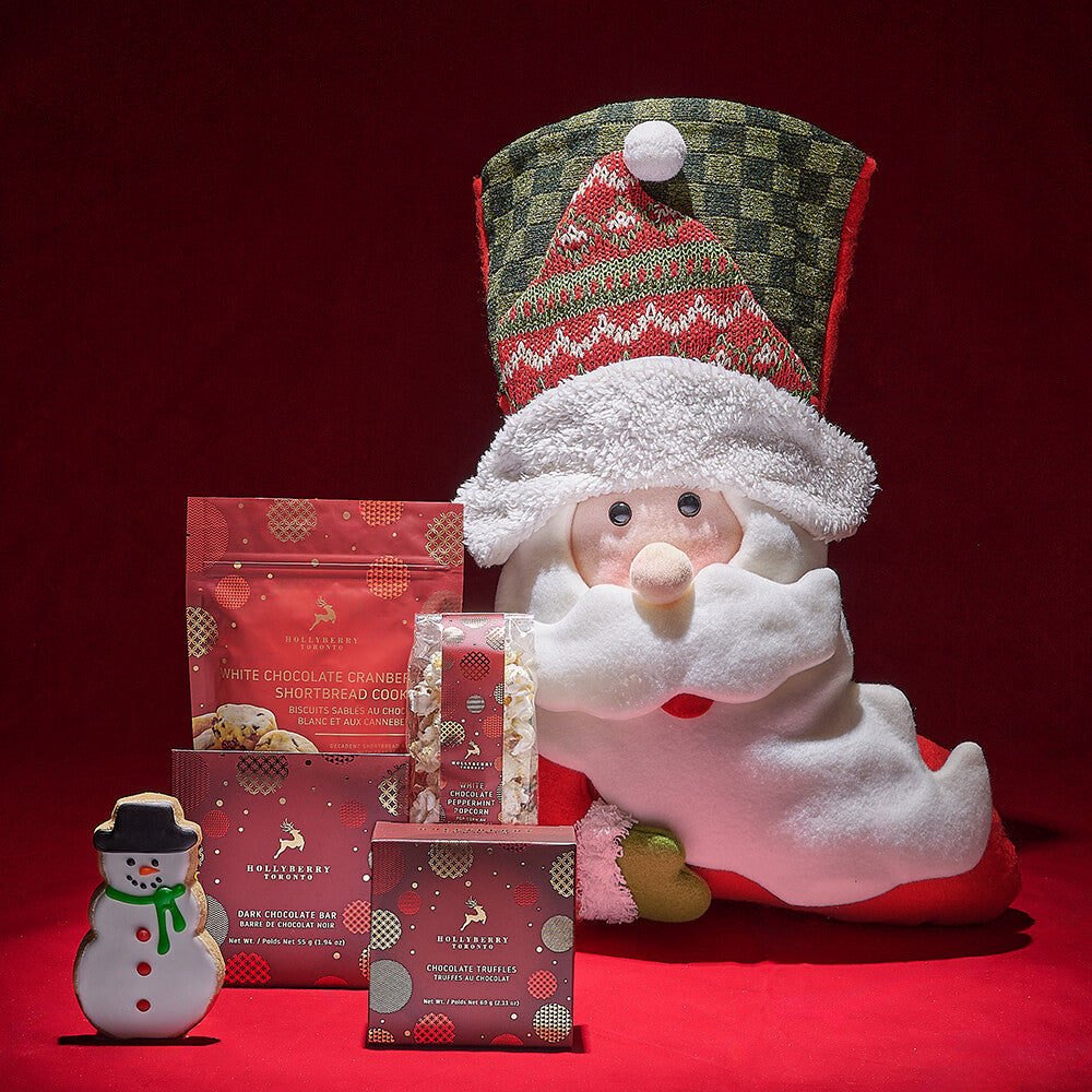 Festive Chocolate Stocking Gift Box – how the gift is presented