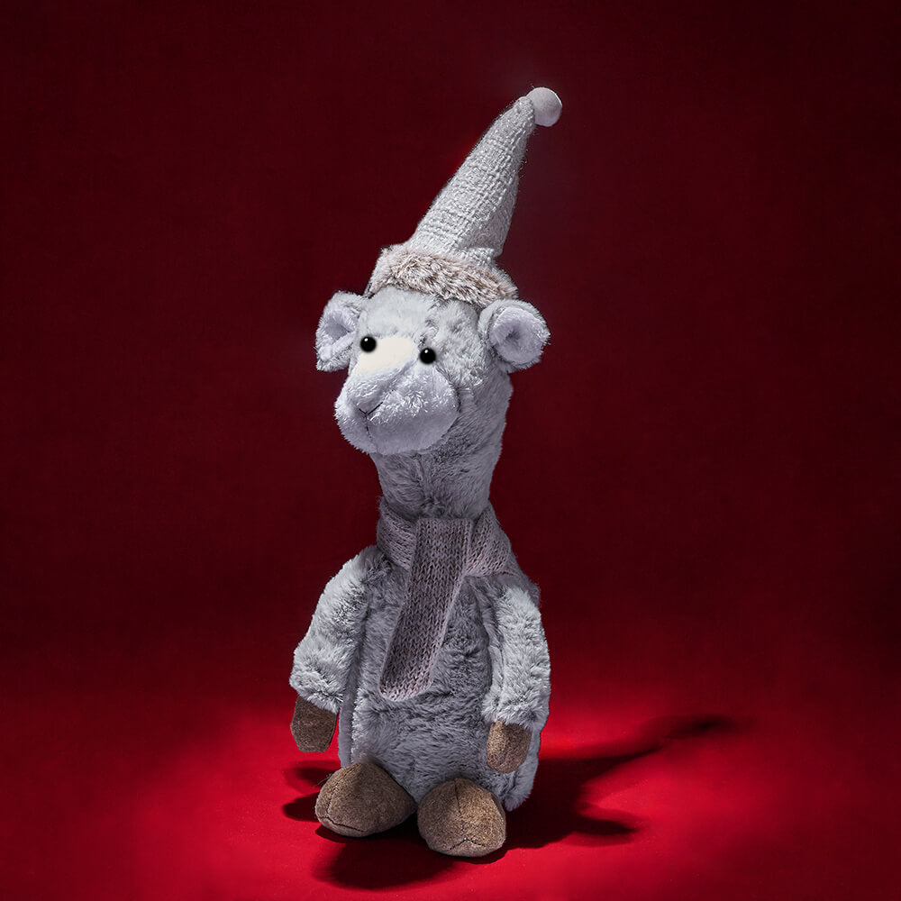 Sitting Christmas Llama – how the gift is presented
