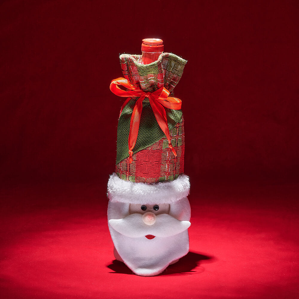 Wine Bottle Gift with Holiday Bag – how the gift is presented