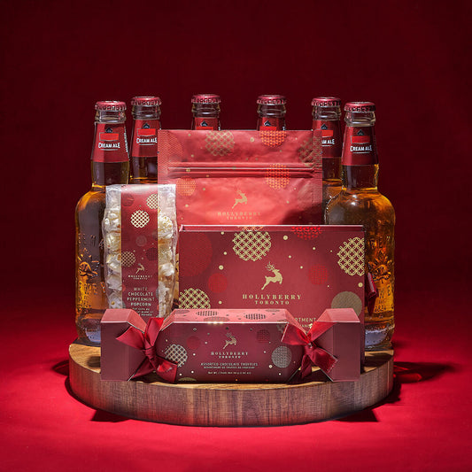 Yuletide Beer Gift Board, beer gift, beer, christmas gift, christmas, holiday gift, holiday, chocolate gift, chocolate