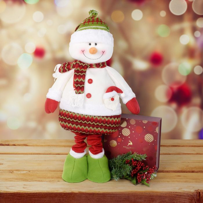 the Christmas Chocolate &amp; Tall Snowman Set has just the right amount of holiday cheer that they’re sure to adore. Included in this gift set is an adjustable 18” to 28” snowman decoration and a box of assorted gourmet chocolates