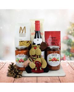 Italy's Christmas Eve Pasta Gift Set With Wine