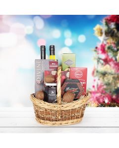 Christmas Classics Snack & Sweet Gift Basket, gourmet gift baskets, gourmet gifts, gifts