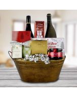 The North Pole Wine Gift Basket
