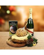 The Holiday Cheeseball Platter With Champagne