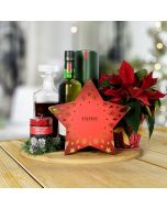 Holiday Liquor & Decanter Basket, liquor gift baskets, Christmas gift baskets
