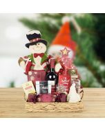 The Happy Snowman Gift Basket, wine gift baskets, gourmet gifts, gifts