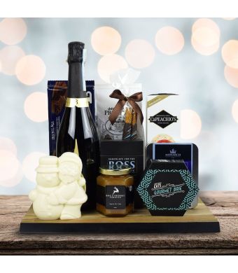 A Perfect Holiday Gift Set With Champagne