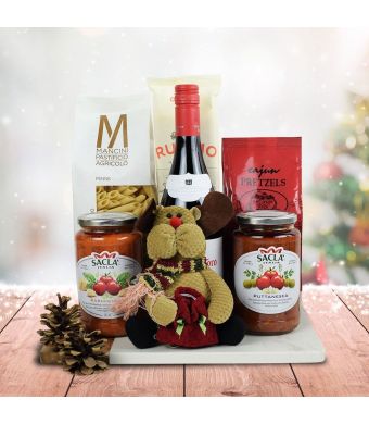 Italy's Christmas Eve Pasta Gift Set With Wine