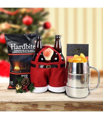 Merry Christmas Craft Beer & Snacks Gift Set