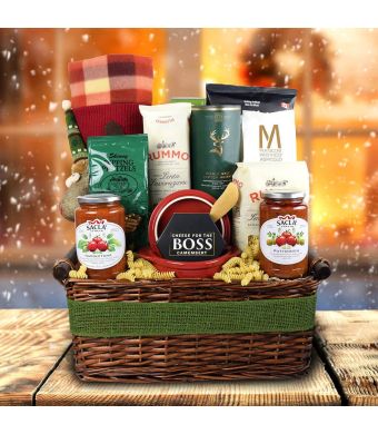 Packed With Pasta Holiday Liquor Gift Basket
