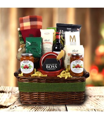 Packed With Pasta Holiday Wine Gift Basket