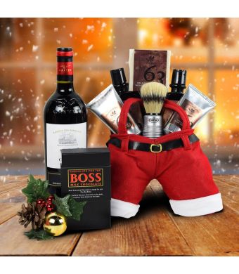 Santa’s Shave & Wine Gift Set