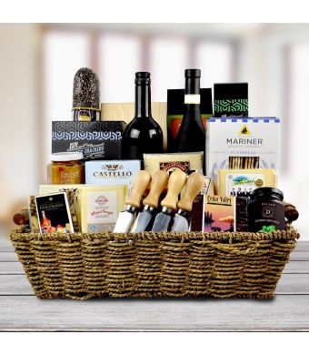 The Fifth Avenue Wine & Cheese Gift Basket