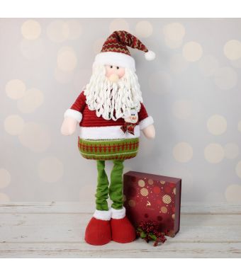 Christmas Chocolate & Tall Santa Set, gourmet gift baskets, gourmet gifts, gifts