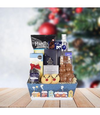 Holiday Spirits & Sweets Gift Set, liquor gift baskets, gourmet gifts, gifts