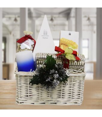 Christmas Logs and Pyramid Gift Basket