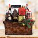 Wine & Holiday Treats Gift Basket