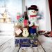 Frosty Wine & Treats Gift Basket, Christmas gift baskets, wine gift baskets, gourmet gift baskets
