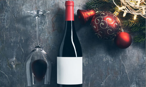 Custom Christmas Wine Gift Baskets North Pole